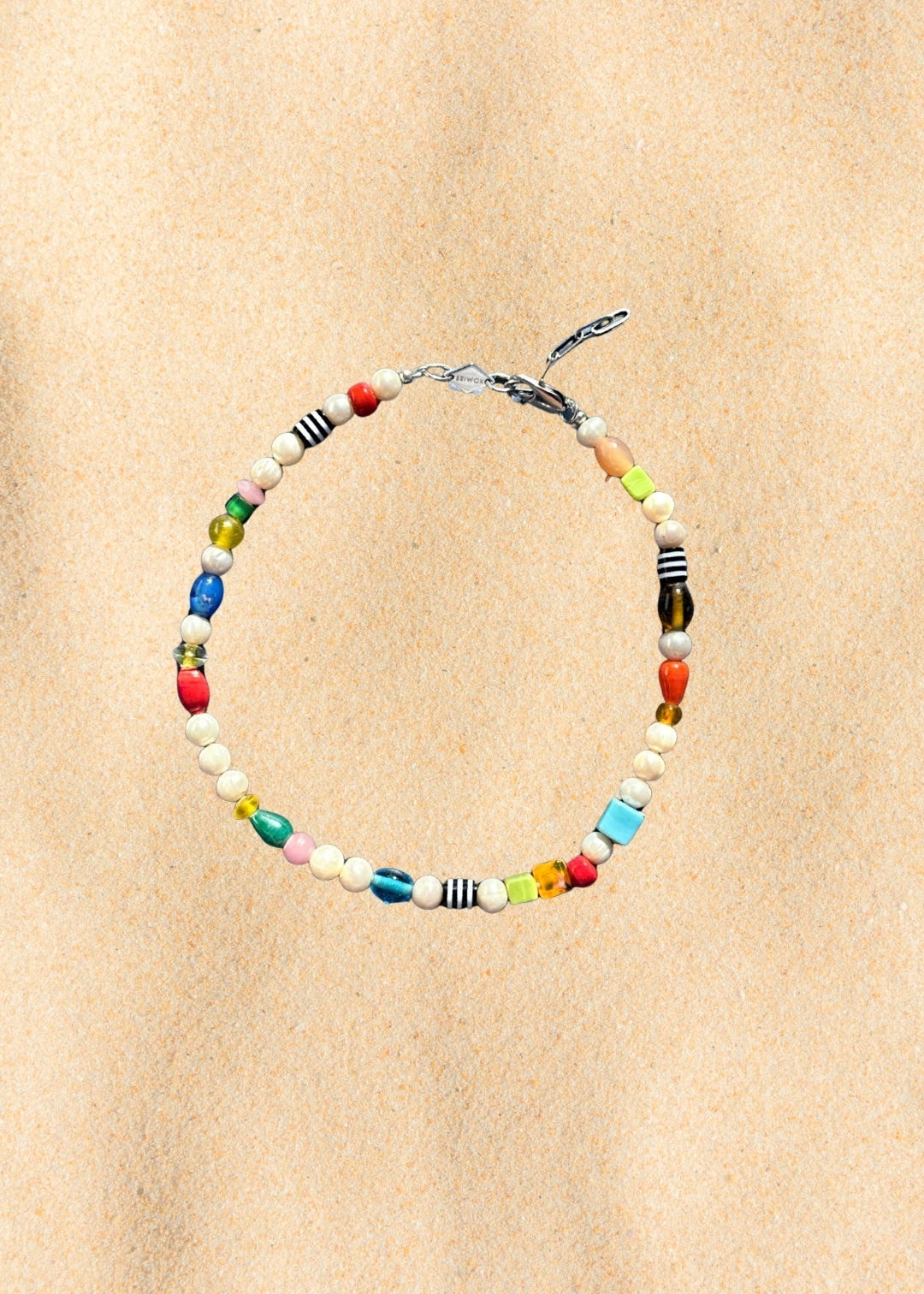 beaded pearl necklace / goldie x briwok