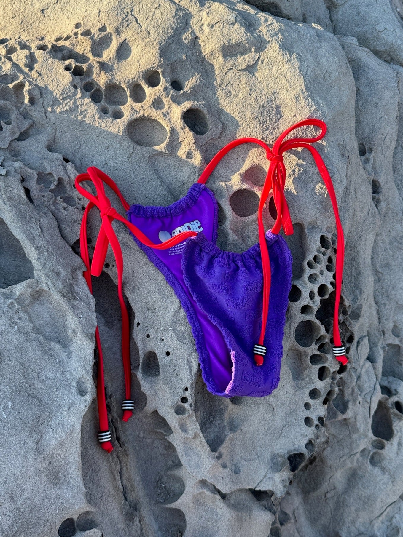 linda bottom / purple logo terry