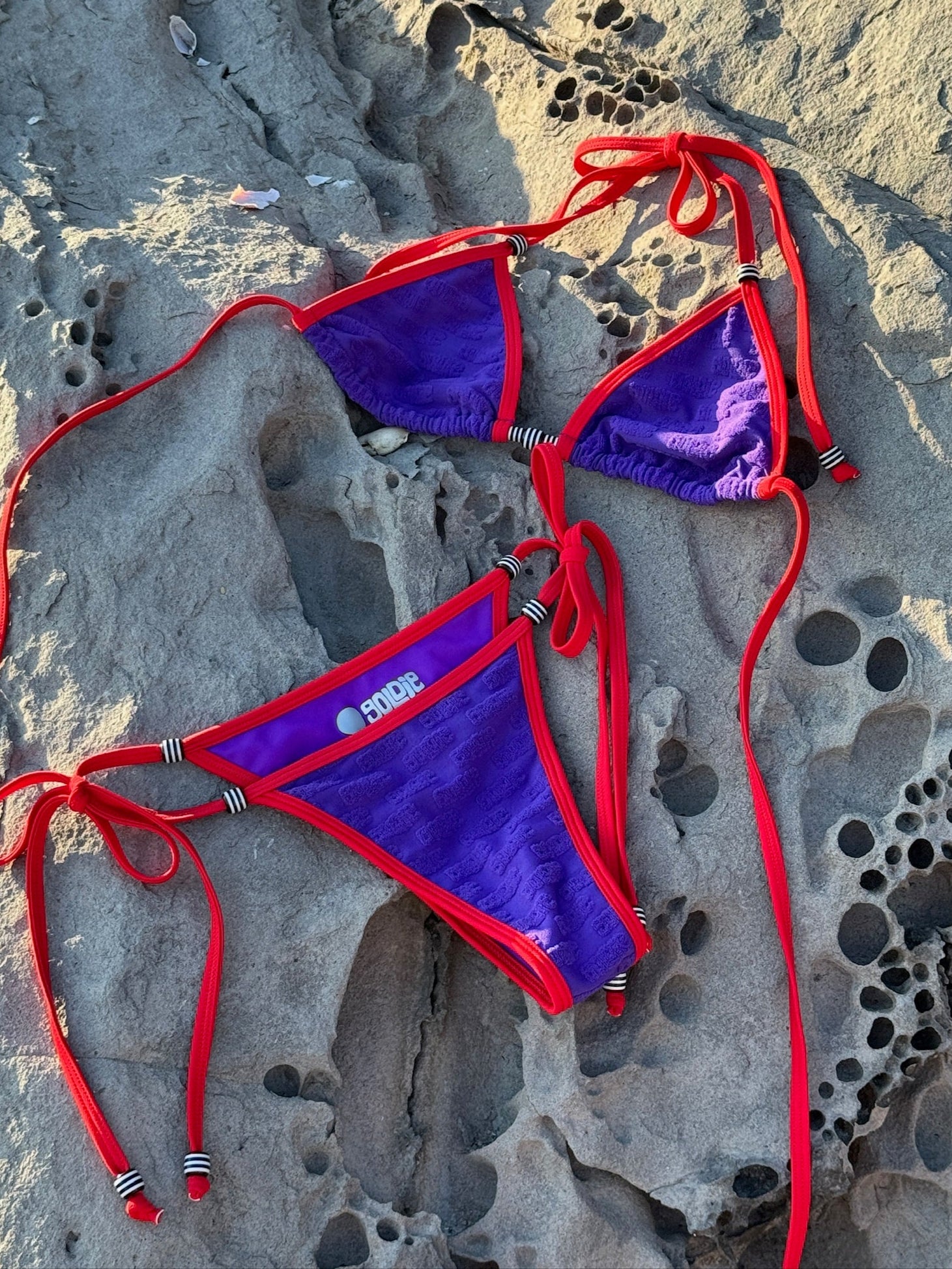 inés bottom / purple logo terry