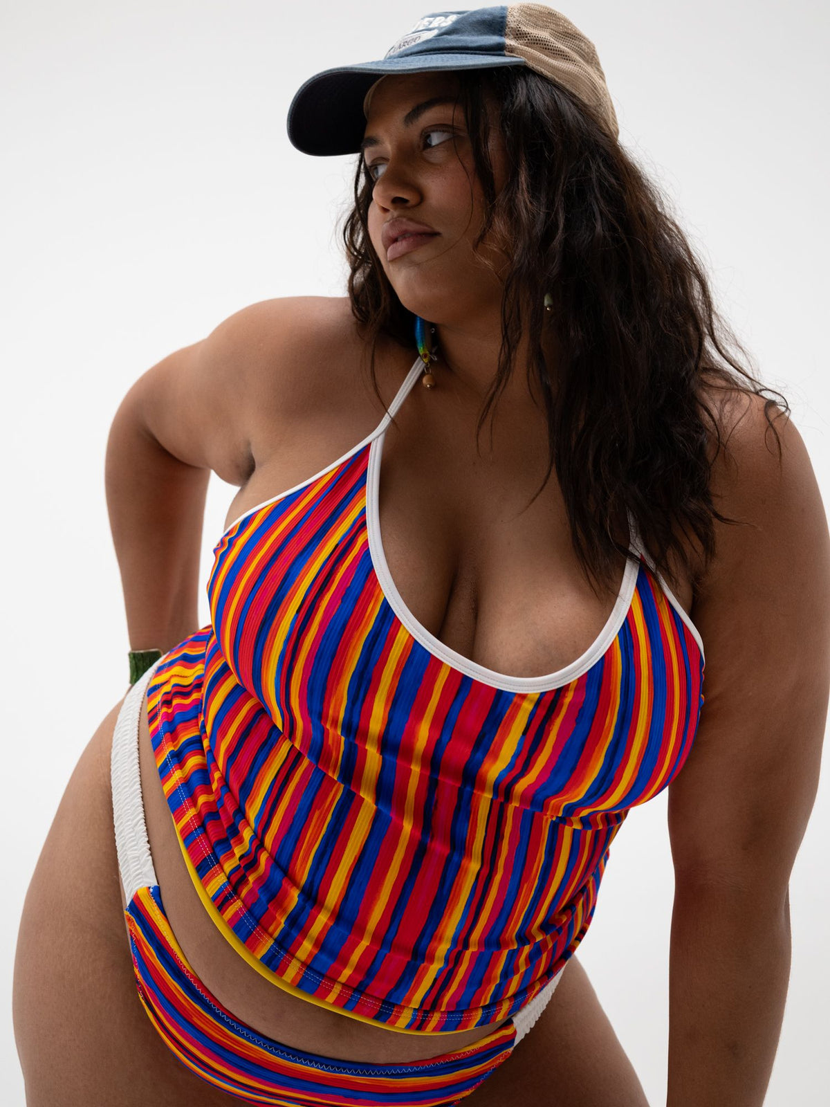 margo halter tank top / coral springs