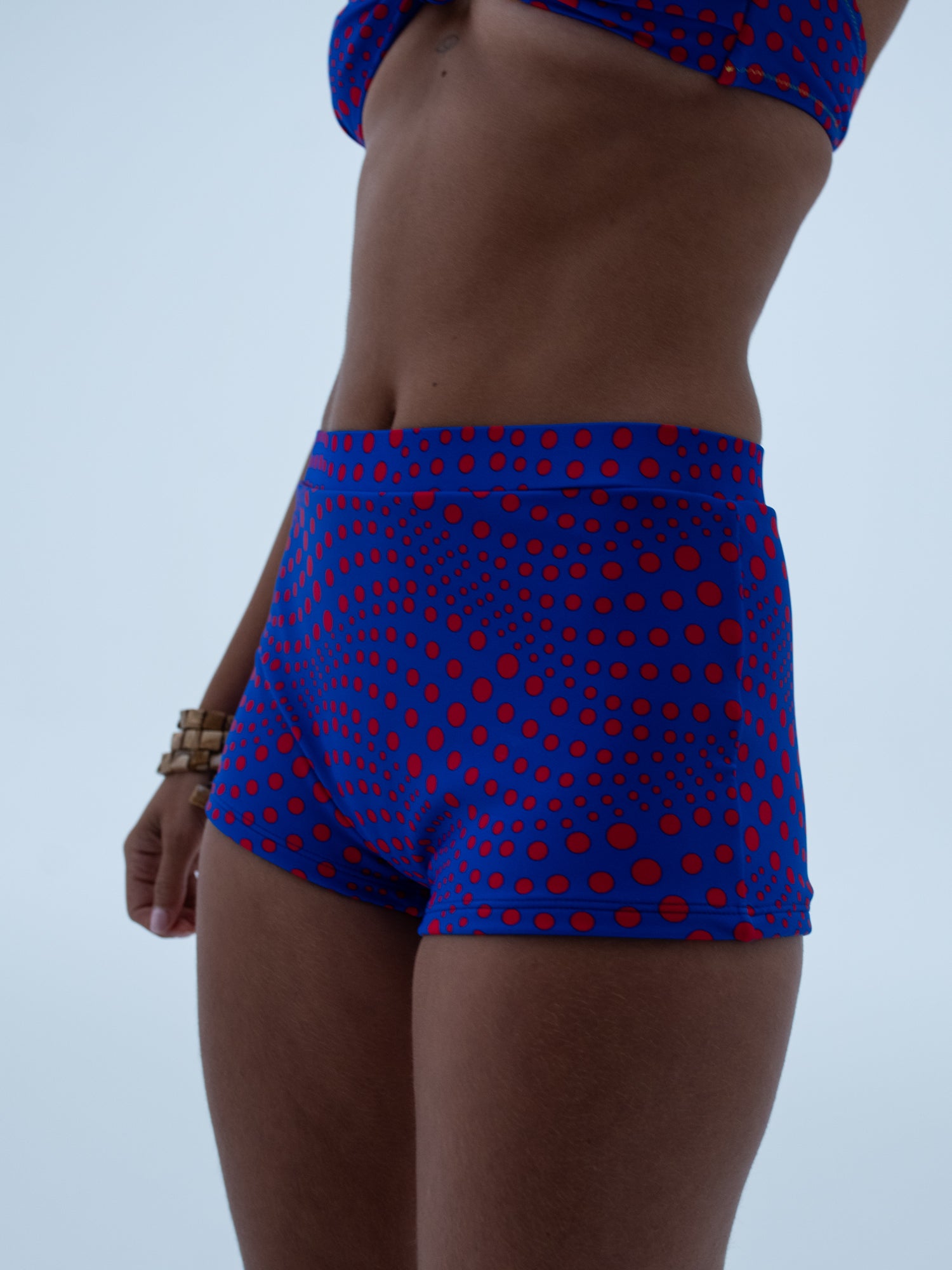 fifi short / marco island / red + blue